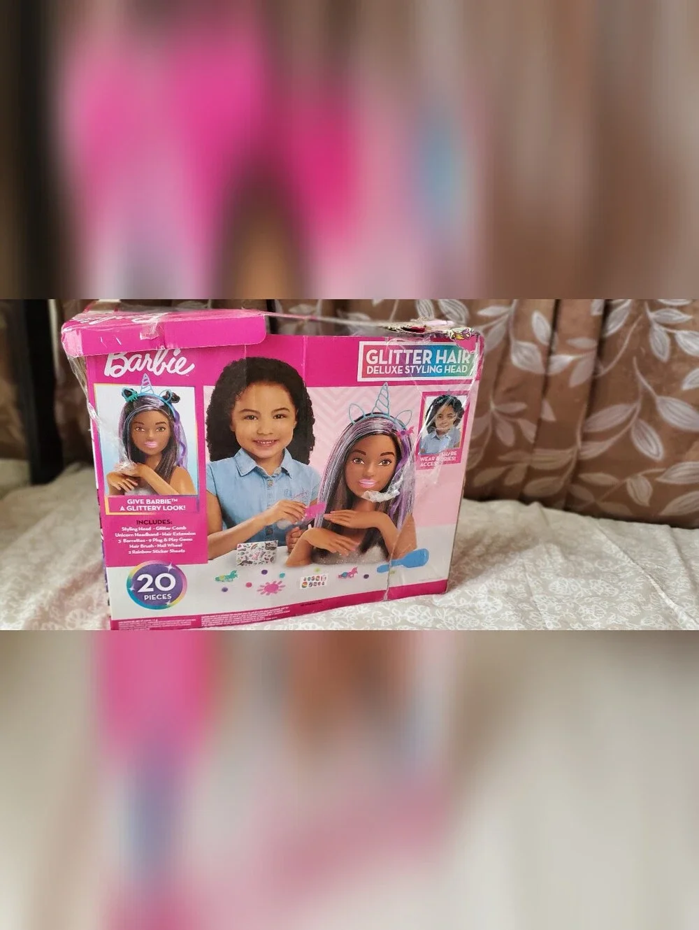 Barbie Glitter Hair Styling Deluxe Styling Head And Accessories